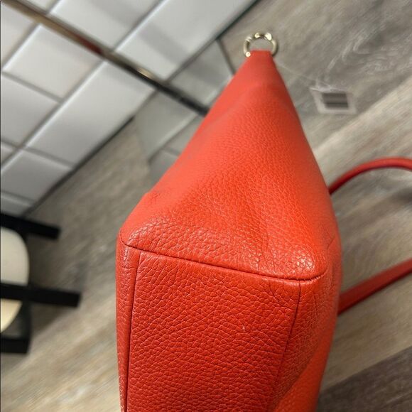1336 Coach red orange leather handbag 244611336 - Picture 6 of 13